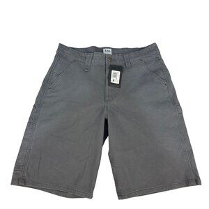 Lee Carpenter Mens Work Shorts Size 32 Painters Grey Durable Relaxed Fit